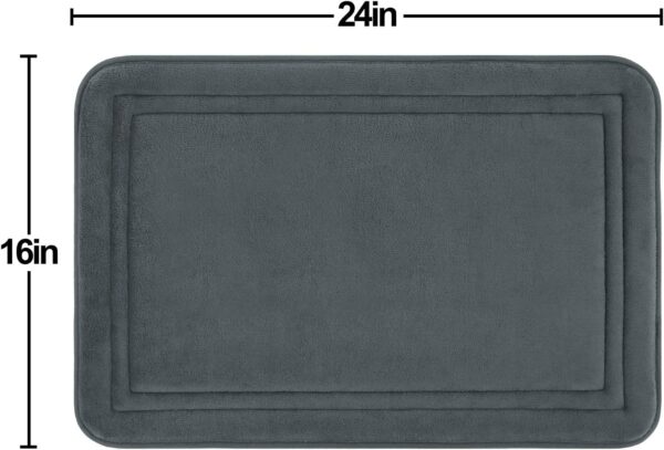 ITSOFT Bathroom Rugs, Memory Foam Bath Mat - Image 4