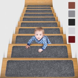 MBIGM Striped Indoor & Outdoor Non-Slip Stair Treads