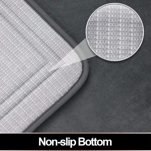 ITSOFT Bathroom Rugs, Memory Foam Bath Mat - Image 7