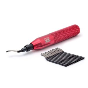AFA Tooling Metal Deburring Tool with 10 Extra High Speed Steel Blades