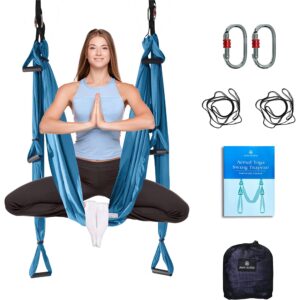 Aum Active Aerial Silks Yoga Swings for Indoor Use, Yoga Sling Hammock