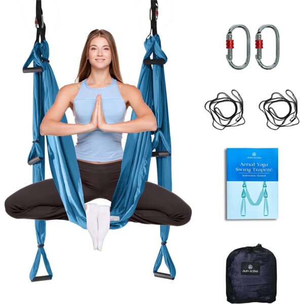 Aum Active Aerial Silks Yoga Swings for Indoor Use, Yoga Sling Hammock