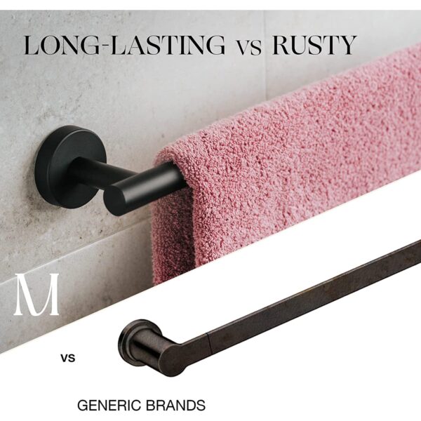 Marmolux Towel Rack, SUS304 Stainless Steel Towel Bar - Image 7