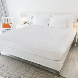 FeelAtHome Waterproof Mattress Protector, Supersoft Cover, White