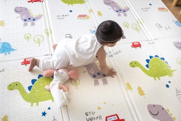 Easy Baby Nontoxic Baby Play Mat, Unisex, Extra Large 6'5 x 5'10 - Image 3