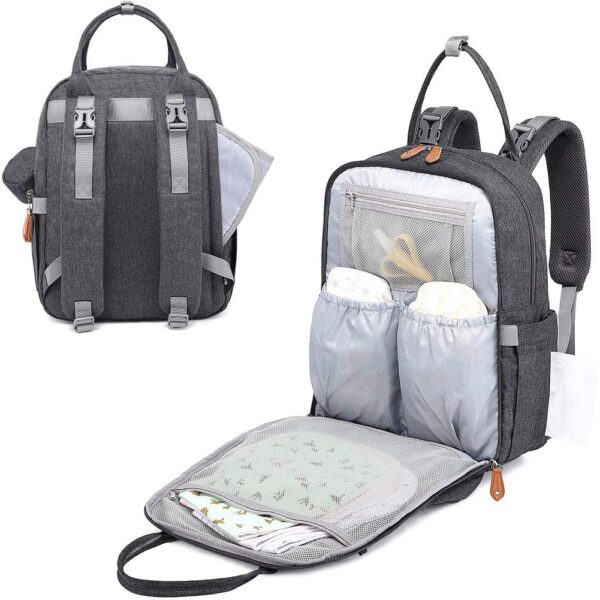 BabbleRoo Baby Diaper Bag Backpack, Waterproof Travel Bag, Unisex - Image 4