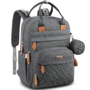 BabbleRoo Baby Diaper Bag Backpack, Waterproof Travel Bag, Unisex