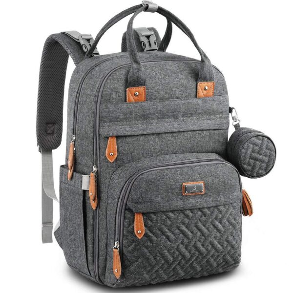 BabbleRoo Baby Diaper Bag Backpack, Waterproof Travel Bag, Unisex