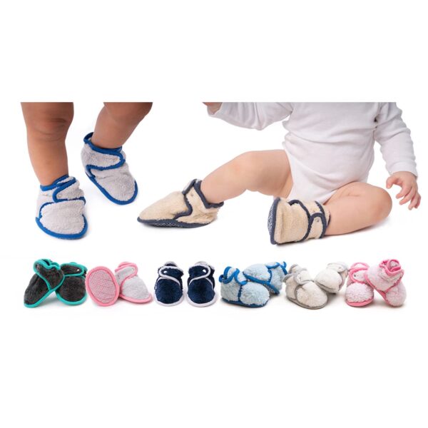 Baby Deedee Toddler Slippers, Sherpa Fleece Baby Booties, Unisex - Image 9