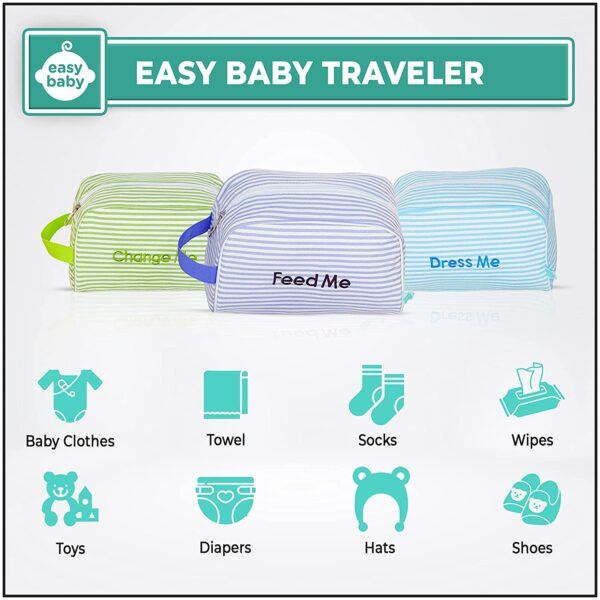 Easy Baby Travelers Packing Cubes & Pouch for Baby Item - Image 3