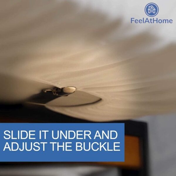FeelAtHome Bed Sheet Straps, Clips Keep Bedsheet in Place, 4 Pcs - Image 9