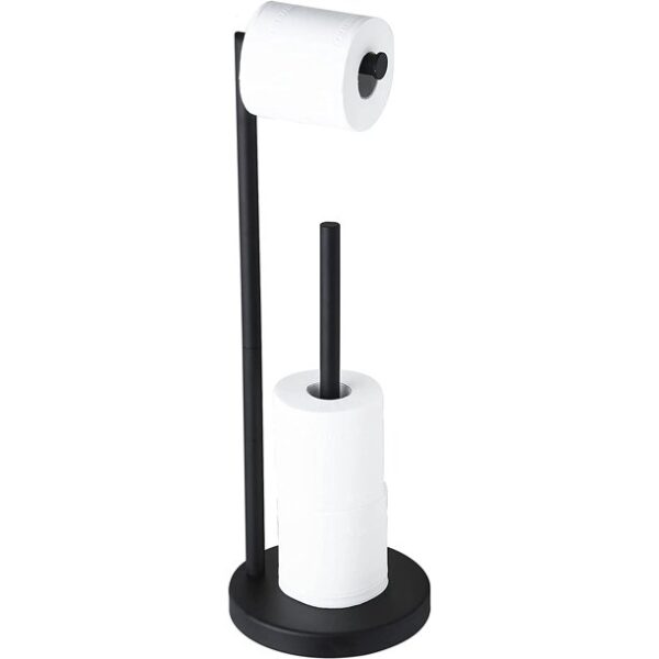 Marmolux Toilet Paper Holder Stand Free Standing W/ Storage
