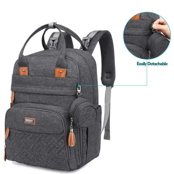 BabbleRoo Baby Diaper Bag Backpack, Waterproof Travel Bag, Unisex - Image 9