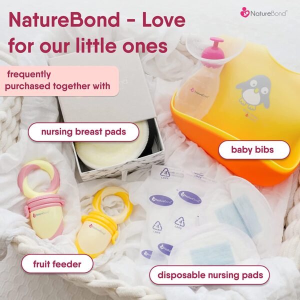 NatureBond Silicone Baby Bibs, Unisex Feeding Bibs, 2 Pcs - Image 9