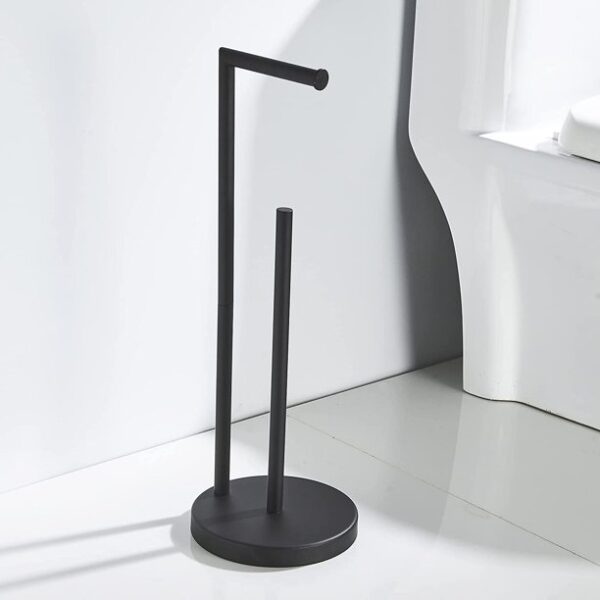 Marmolux Toilet Paper Holder Stand Free Standing W/ Storage - Image 2