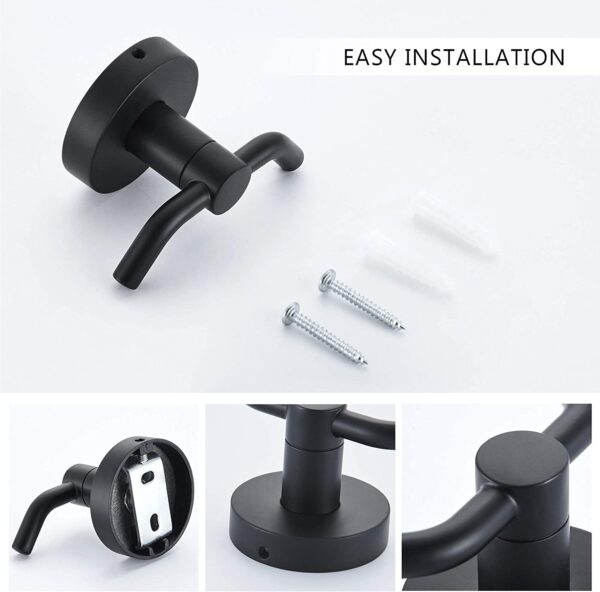 Marmolux 2pack Bathroom Hooks for Towels, Shower Wall Hooks or Kitchen Hooks - Image 5
