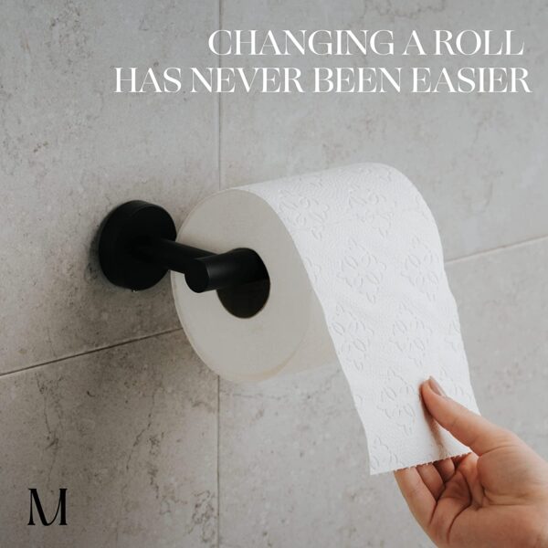 Marmolux Bathroom Set 2pcs - Hand Towel Ring + Toilet Paper Holder Wall Mount - Image 3