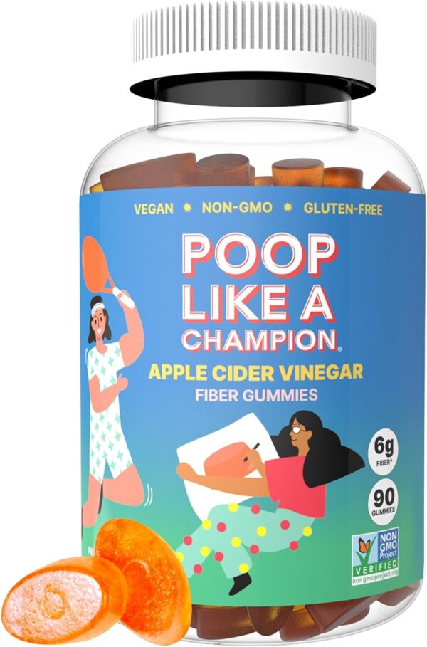 Apple Cider Vinegar Fiber Gummies for Adults, 90 Fiber Supplements