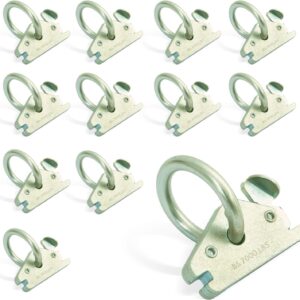 AFA Tooling 12pcs E-Track O-Ring w/ 2300LB Load Limit, Slip Free Spring Lever Action