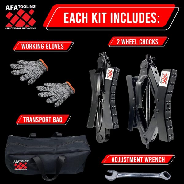 AFA Tooling X-Chock Wheel Chock Stabilizer, RV Tire Movement Preventer - Image 3