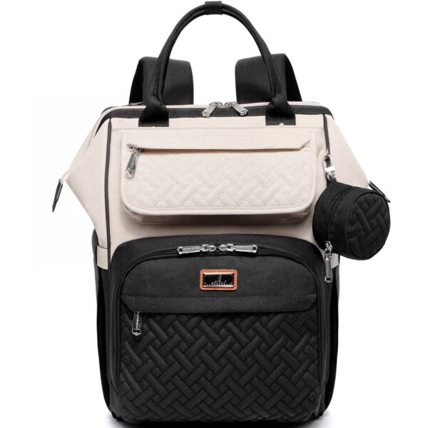 BabbleRoo Baby Diaper Bag Backpack, Waterproof Travel Bag, Unisex, Stylish Dual Color