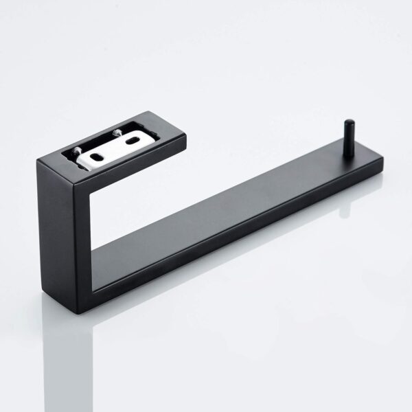 Marmolux Towel Racks for Bathroom, 8 Inch Square Towel Bar Holder, Matte Black - Image 5