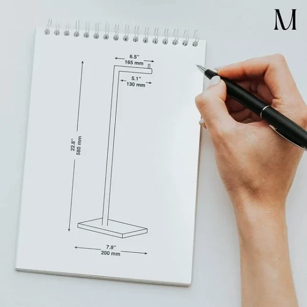 Marmolux Toilet Paper Holder Free Standing Marble Base w/ Storage - Image 5