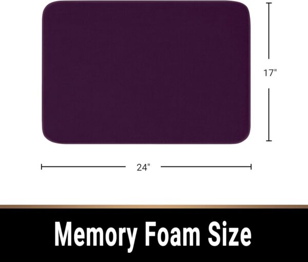Mayshine Bathroom Rugs, Memory Foam Bath Mat - Image 2