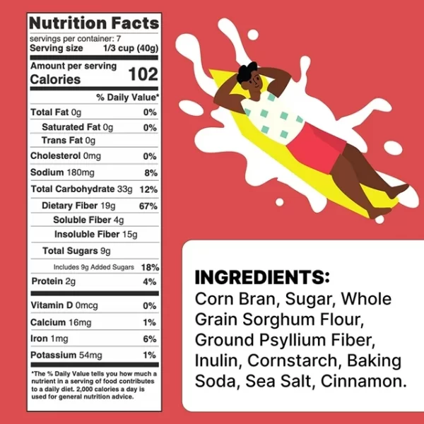 Poop Like a Champion High Fiber Cereal for Breakfast Duo: Cinnamon Toast + Honey Graham Flavor - Image 5