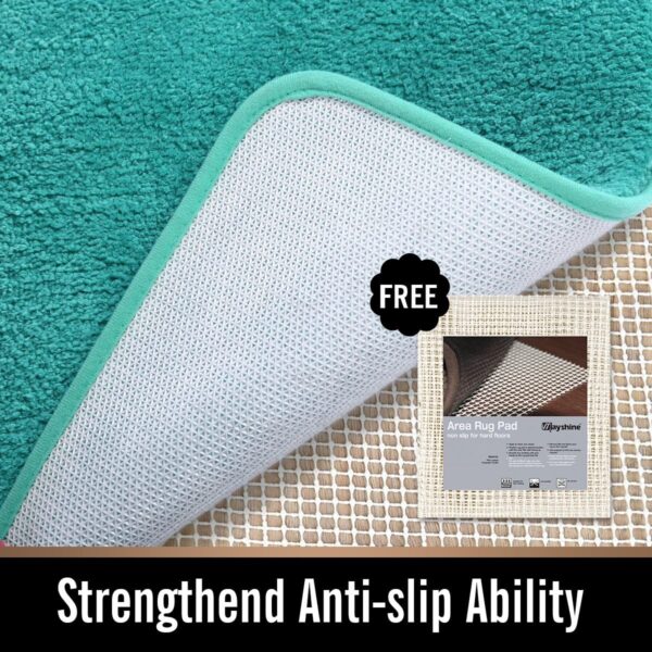 MAYSHINE Bath Mat Runner for Bathroom Rugs,Long Floor Mats,Extra Soft, Absorbent, Densely Woven Shaggy Microfiber - Image 5